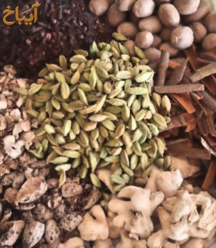 قاووت چهلگیاه کرمانی آیباخ ترکیب شده با چهل گیاه سنتی